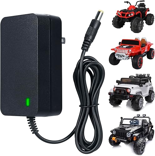 Cargador de batería de 24V para juguetes montables, Cargador de 24V para autos montables Best Choice Products, Accesorios SUV motorizados, Cargador