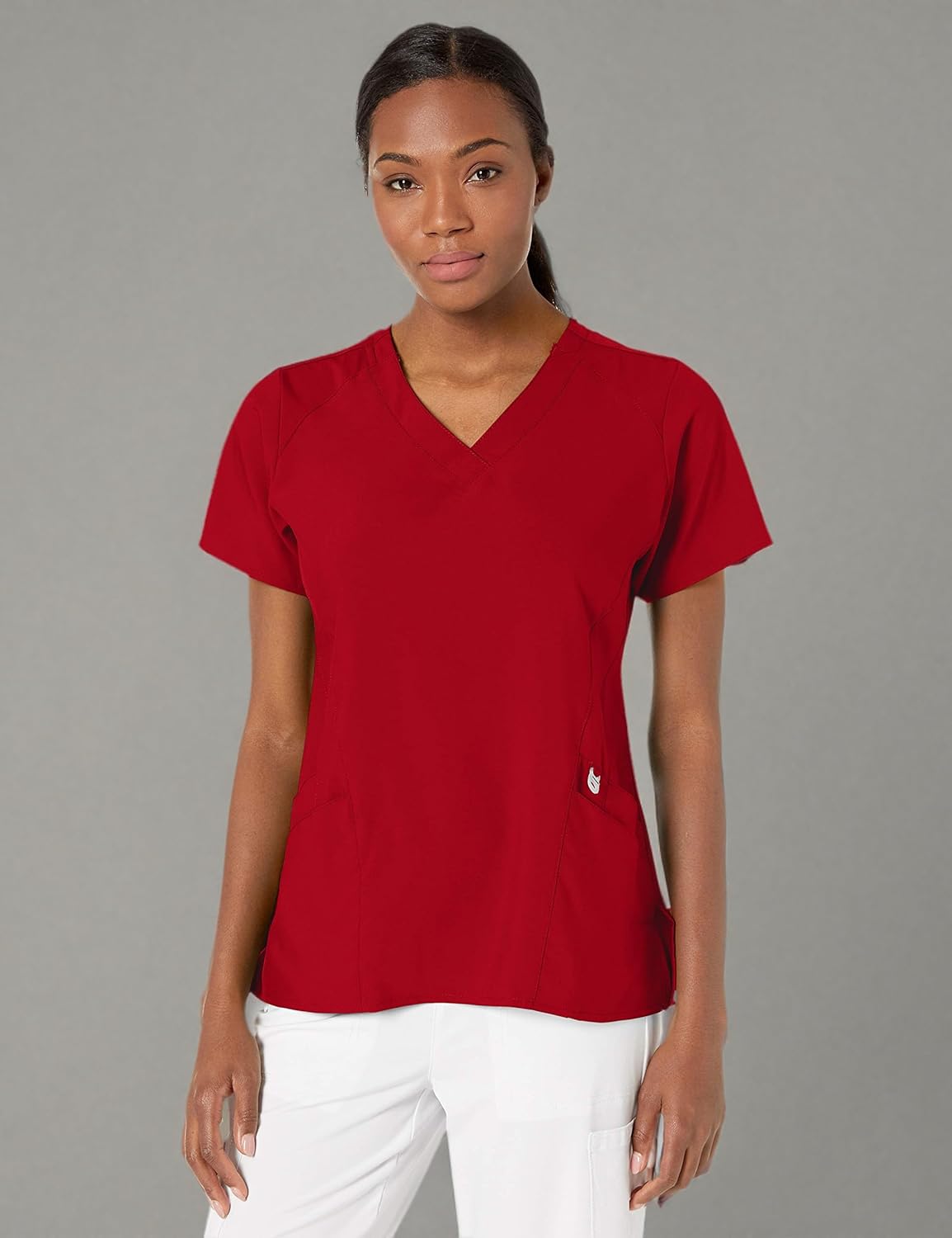Wink Scrubs for Women, W123, Stylized V-Neck Tops with 5 Pockets - Image 11