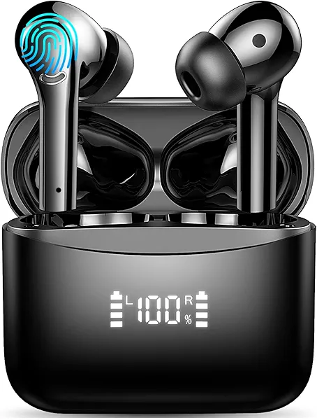 Translation Earbuds Real Time, 3 in 1 Language Translator Earbuds in Real Time 144 Languages & Accents, Translation Headphones Wireless Bluetooth, Ai Translating Earbuds (Inky Black, 1 Pack)