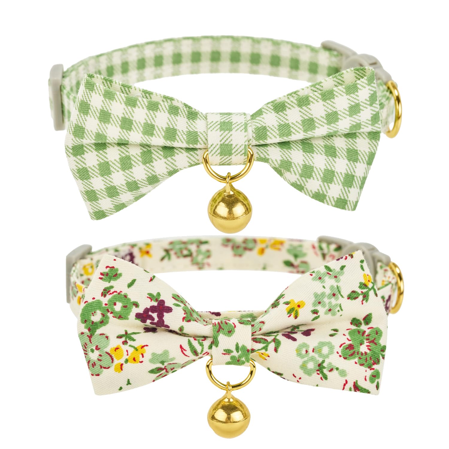 Collar de gato YUDOTE pack de 2 unidades: el regalo ideal con flores vintage para mascotas