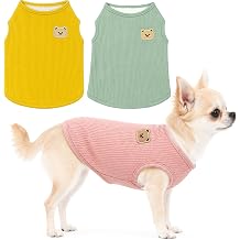 BIECWIAY Fleece Lined Dog T Shirt Thermal Waffle Pet Shirt