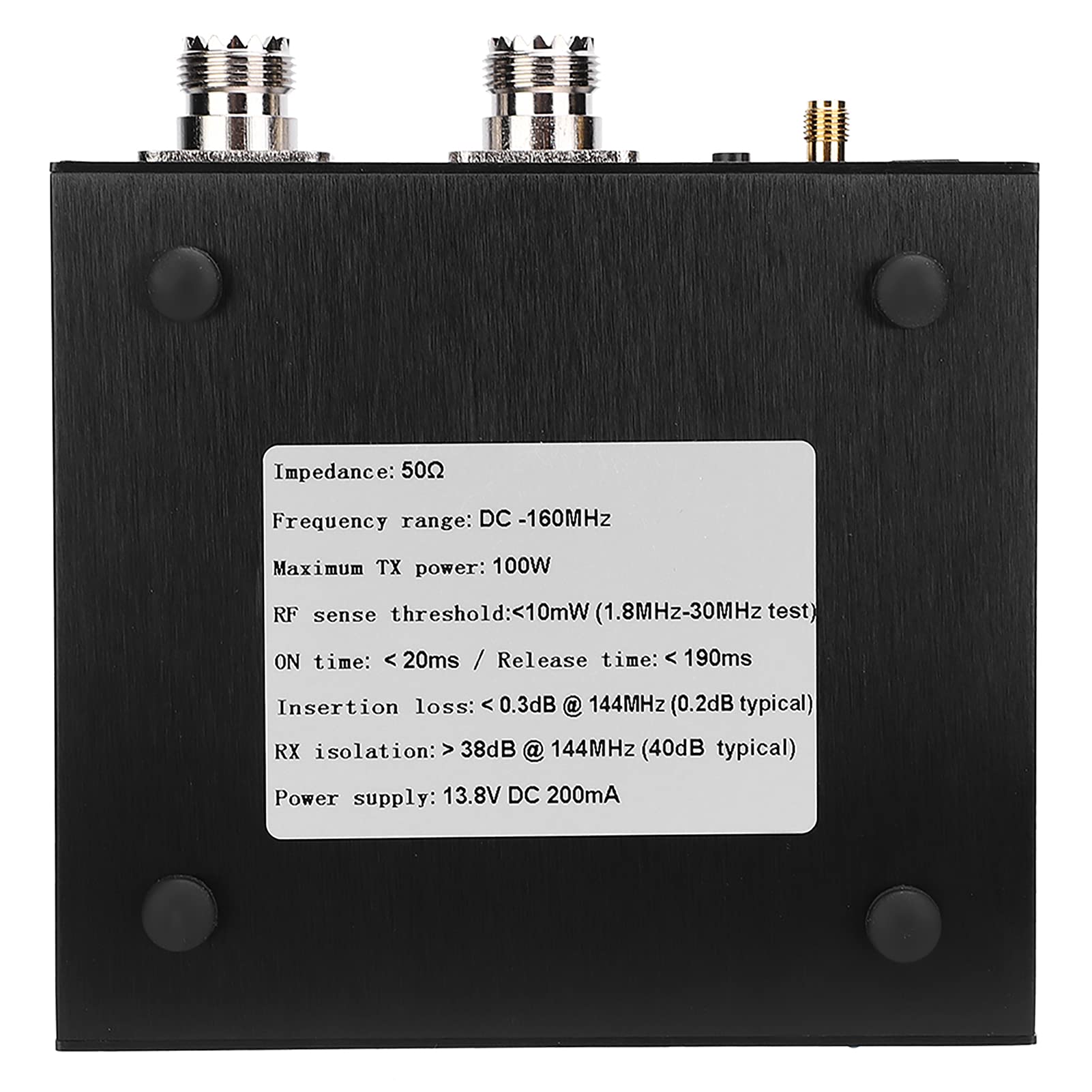 Walmeck Antenna Sharer SDR Transceiver Switch DC160MHz 100W Dispositivo in Lega di Alluminio per gli Appassionati di Radio