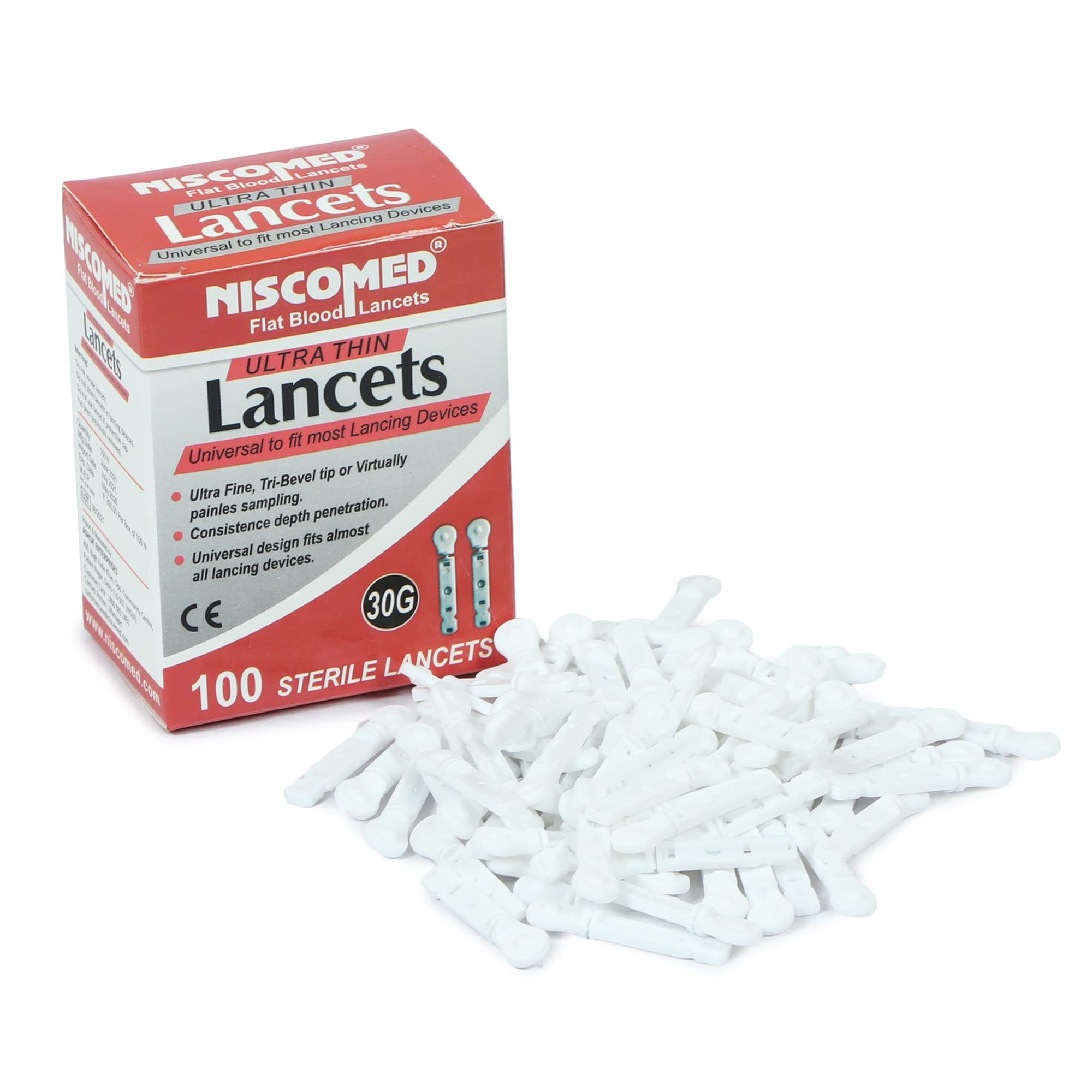 Niscomed Glucometer FBL-100 Flat Blood Lancet - Flat Lancet Needle - Glucometer Lancets (100 Pieces) (B09QHY9NLG) Amazon Price History, Amazon Price Tracker