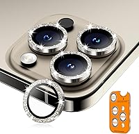 Vista 15 de Protector de lente de cámara para iPhone 17 Pro Max/17 Pro/16 Pro Max/16 Pro/15 Pro Max/15 Pro/14 Pro Max/14 Pro, cubierta individual de cámara