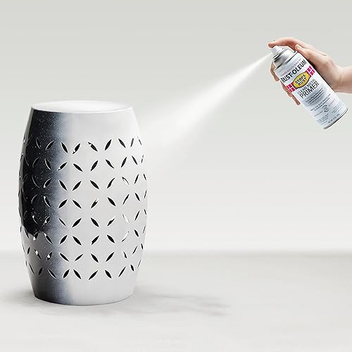 Miniatura 4 de Rust-Oleum 7780830 - Pintura en aerosol antióxido, 12 onzas, imprimación de metal blanco plano limpio, 12 onzas líquidas (paquete de 2)