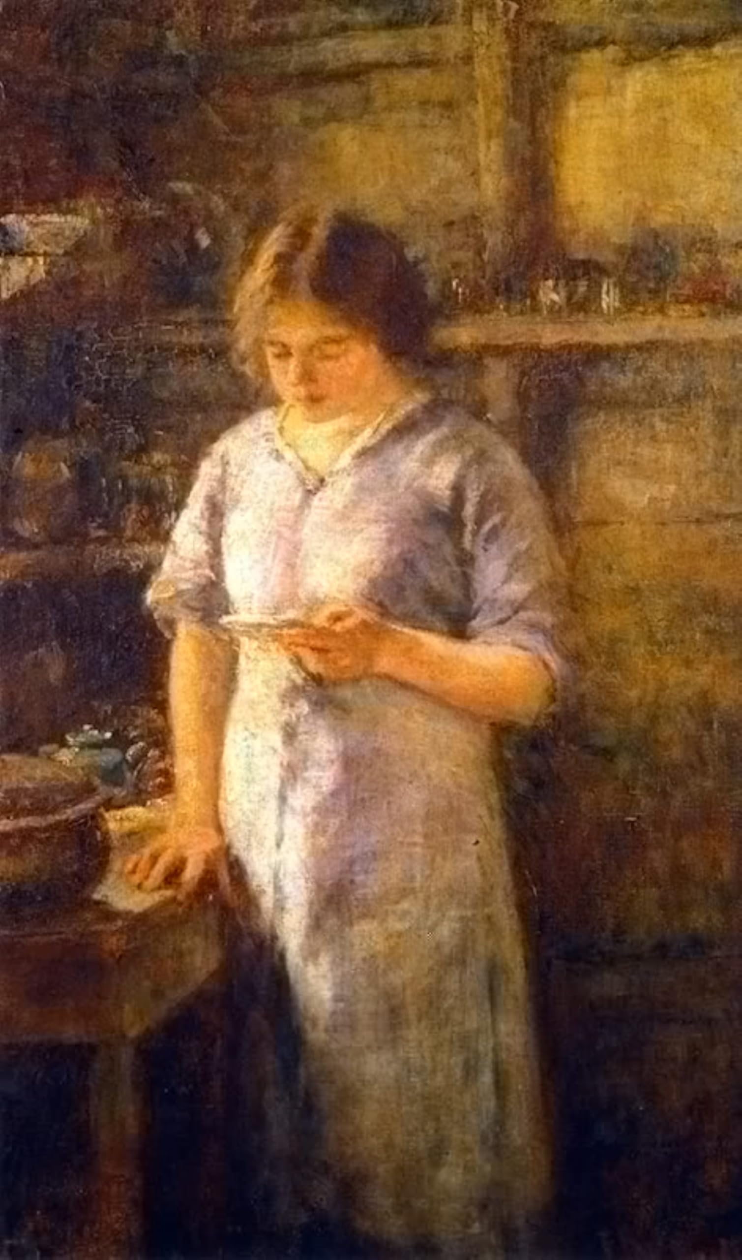 Serendipitp No Frame Retro Picture Poster Wall Art Pictures Painting The Recipe By Frederick Mccubbin Wall Art Canvas Print For Wall Decor 60X90cm