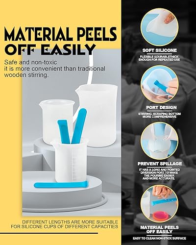 Miniatura 5 de Kits de resina epoxi de 32 onzas, 3 piezas de resina epoxi transparente súper anti-amarilleamiento, resina epoxi resistente a los rayos UV para