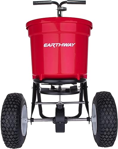 Miniatura 7 de EarthWay 2150 - Esparcidor de fertilizante de transmisión comercial de 50 libras (48.5 lbs). Sembradora de jardín de alta resistencia con tasa de