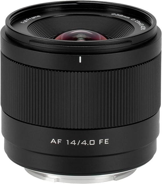 VILTROX 14mm f4.0 FE, AF 14mm f/4 E Mount Full Frame Lens for Sony e-Mount, Prime Wide Angle Lens for Sony a6400 a6500 a6600 ZV-E10 FX30 A6700 a7C ZV-E10II a7III a7RIII a7IV a7RIV