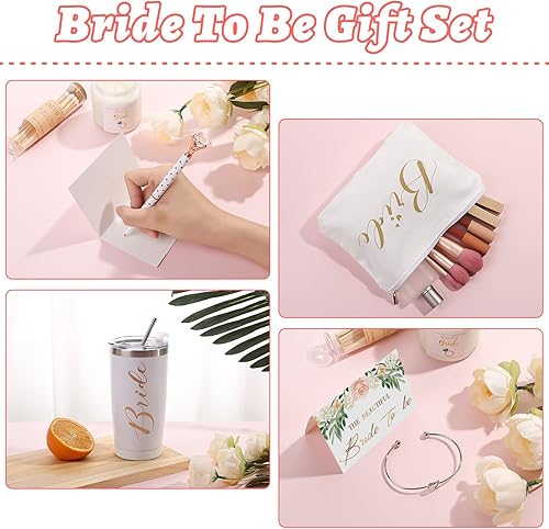 Miniatura 5 de DHQH Caja de regalo de despedida de soltera para boda, vaso de acero inoxidable de 20 onzas, regalo de novia para despedida de soltero, regalos de