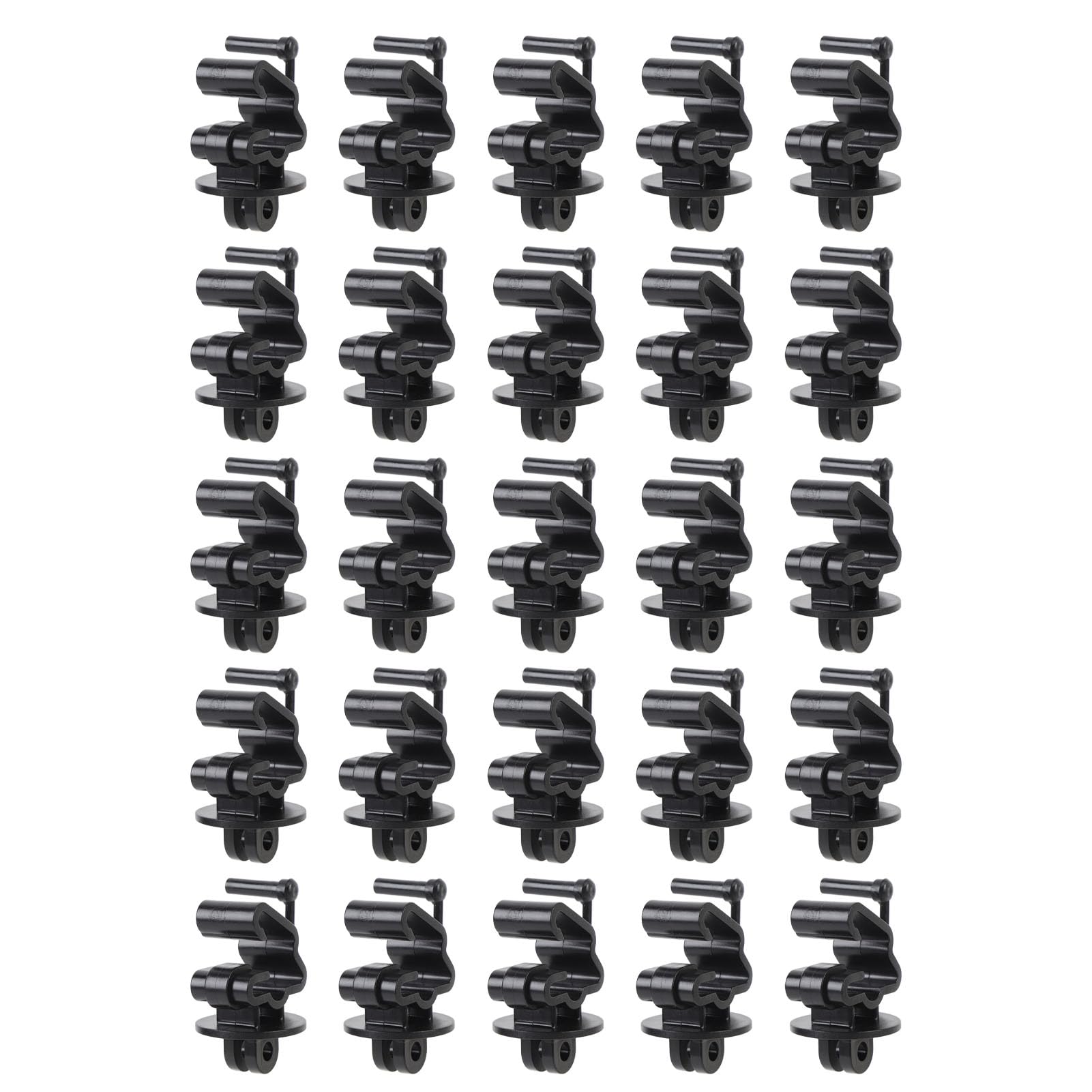 Isolatori per Pali a T, 25 Isolatori per Recinzione Elettrica in Plastica, Accessori Versatili per Recinzione da Giardino, Recinzione per Animali Domestici, Recinzione Agricola