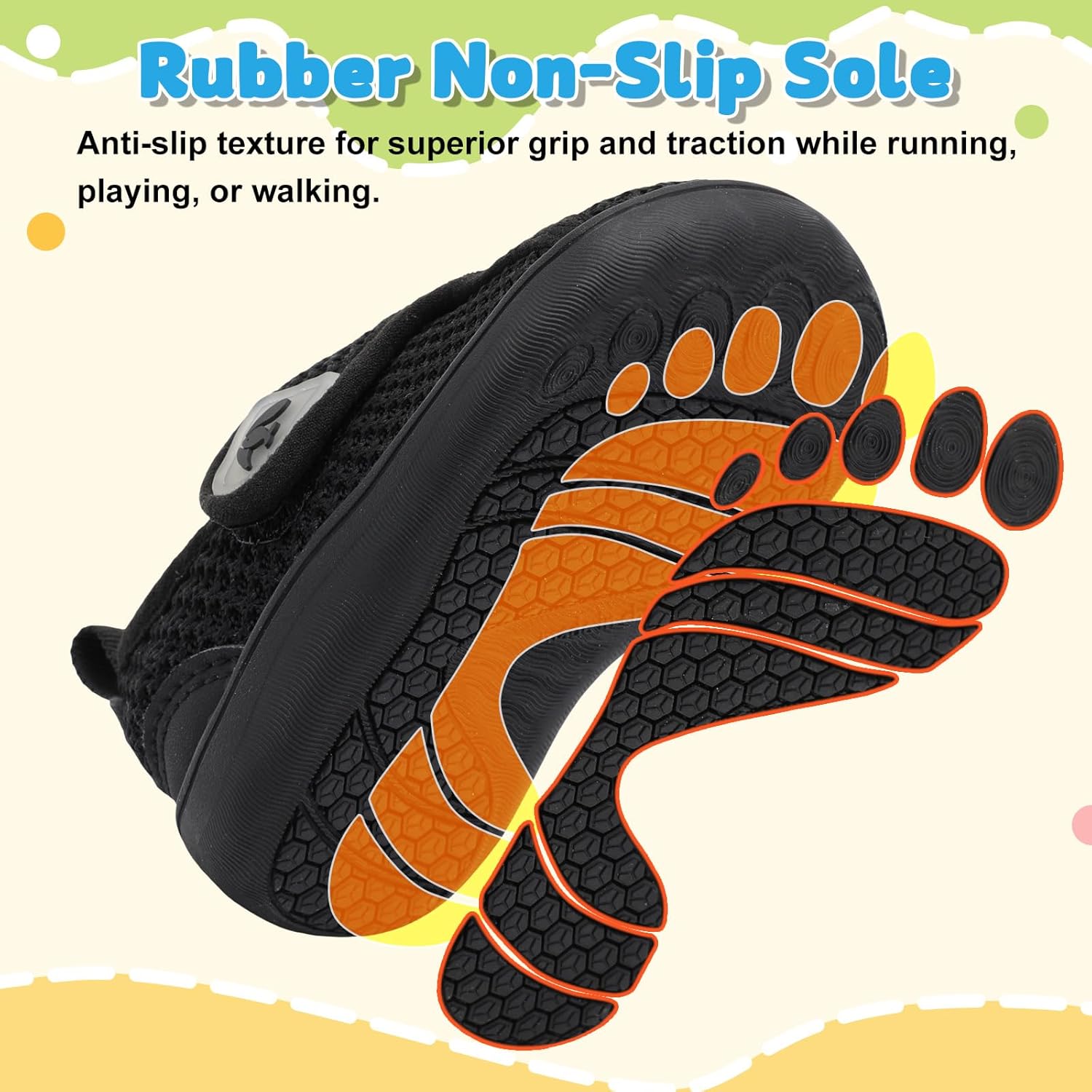 FEETCITY Wide Baby Shoes First Walking Shoes Baby Slip on Shoe Infant Sneakers Boys Girls School Shoe - Image 6