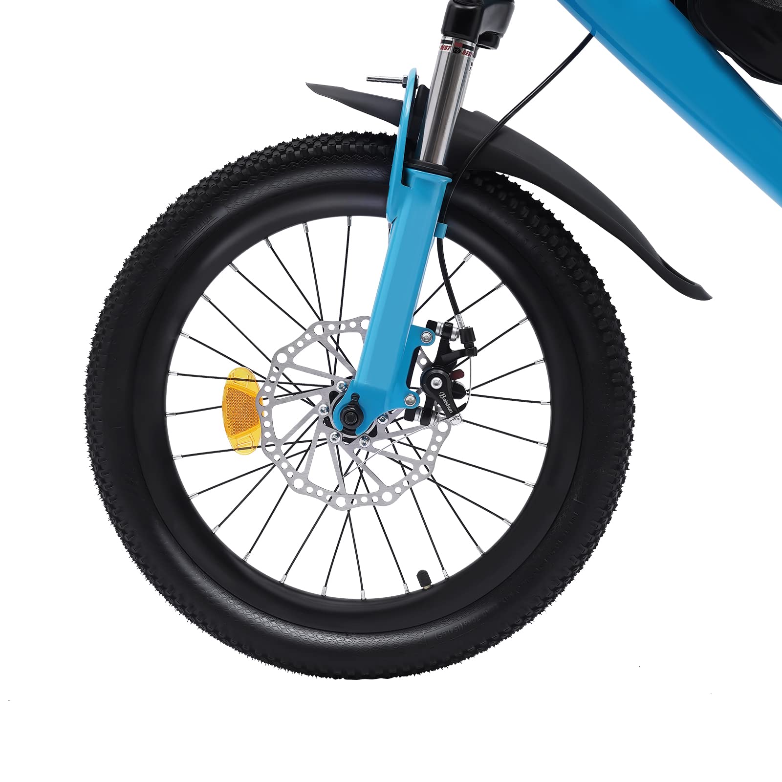 OUKANING Bicicleta infantil unisex de 18 pulgadas para 1,25 – 1,4 m, bicicleta de montaña con bolsa de clasificación+bomba, acero rico en carbono, altura del asiento ajustable 59-70 cm, regalos