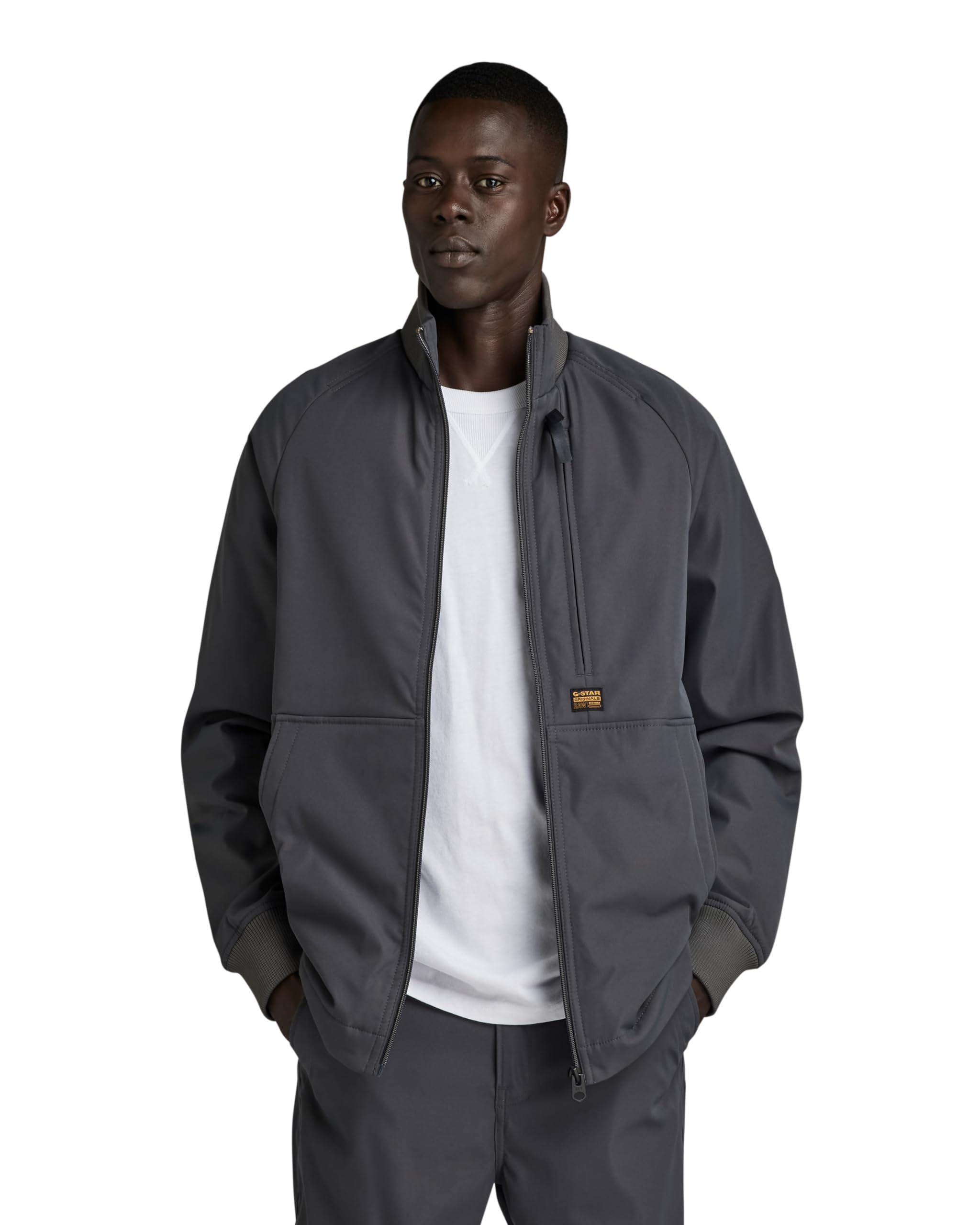 G-Star Men's Track Overshirt, Grey (grey asphalt D24294-D517-G277), L