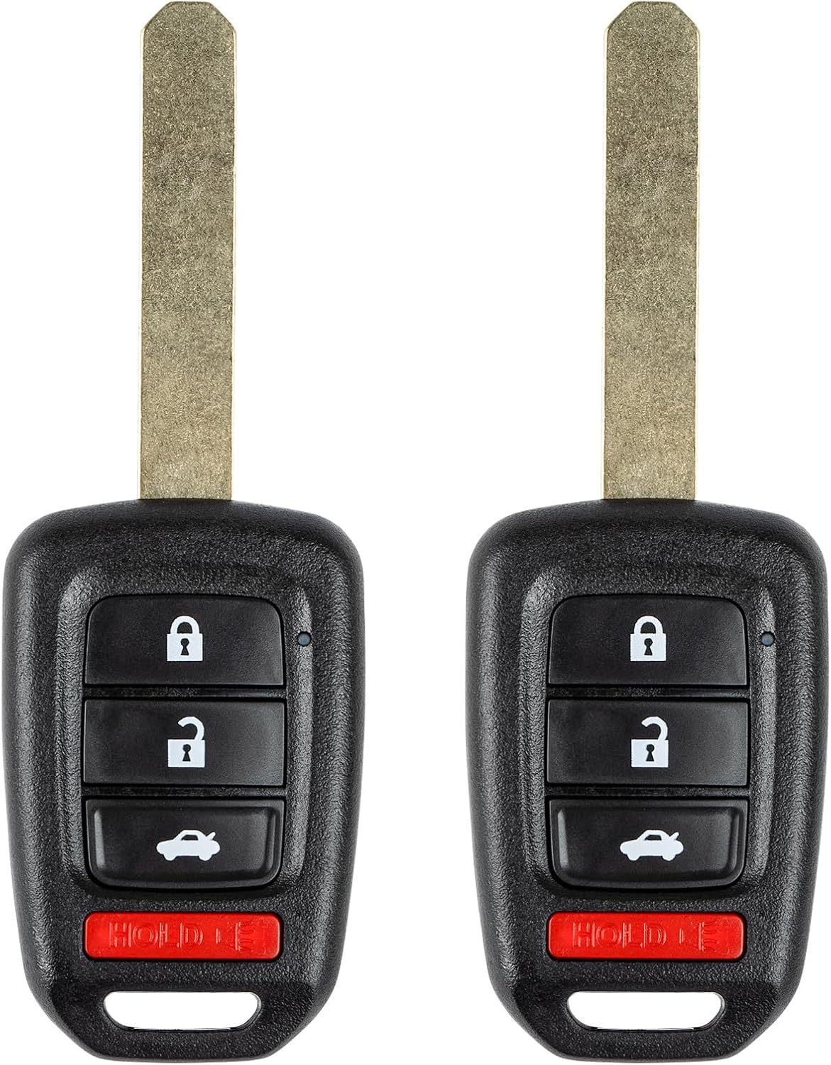 Key Fob Replacement for 2013 2014 2015 Honda Accord/ 14 15 Civic Car Keyless Entry Remote Control, MLBHLIK6-1T 35118-T2A-A20, 4 Buttons, 2Pcs