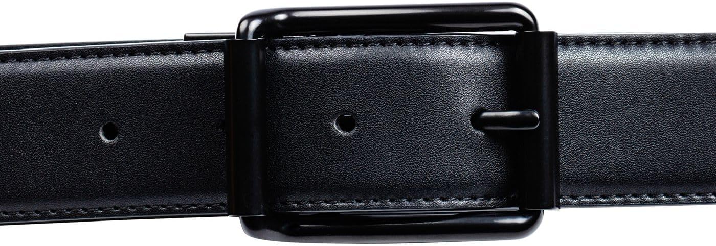 1 3/8" (35mm) Men's Reversible Belt Buckle Roller Buckle Replacement Belt Buckle Black - Image 2