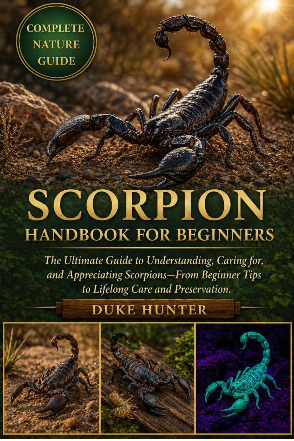 SCORPION HANDBOOK FOR BEGINNERS: The Ultimate Guide to Understanding, Caring for, and Appreciating Scorpions—From Beginner Tips to Lifelong Care and Preservation.