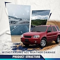 Vista 6 de PIT66 Luz antiniebla, compatible con Ford Mustang Cobra 2003-2004/Compatible con Ford Focus 2002-2004 (solo modelos SVT)/Compatible con Ford Escape