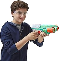 Vista 5 de NERF Elite Disruptor Lanzador de Dardos Verde Dinámico, Tambor Giratorio, Disparo Rápido, Juguetes de Exterior para Niños y Niñas de 8 Años