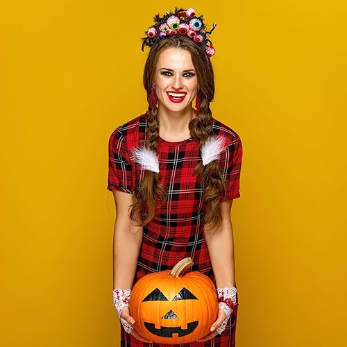 Miniatura 4 de Geyoga 24 pinzas para el pelo de plumas blancas de los años 20  Elegante accesorio para la cabeza y la aleta para la fiesta nupcial de la boda de