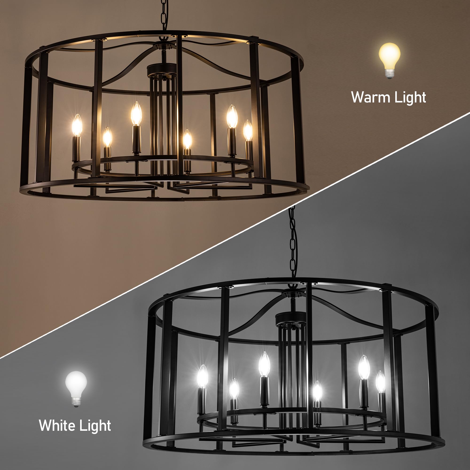 38-KT DAMNGOOD!!ver. 2024edition【BLACK】 TOCHIC Modern Black Chandelier 38