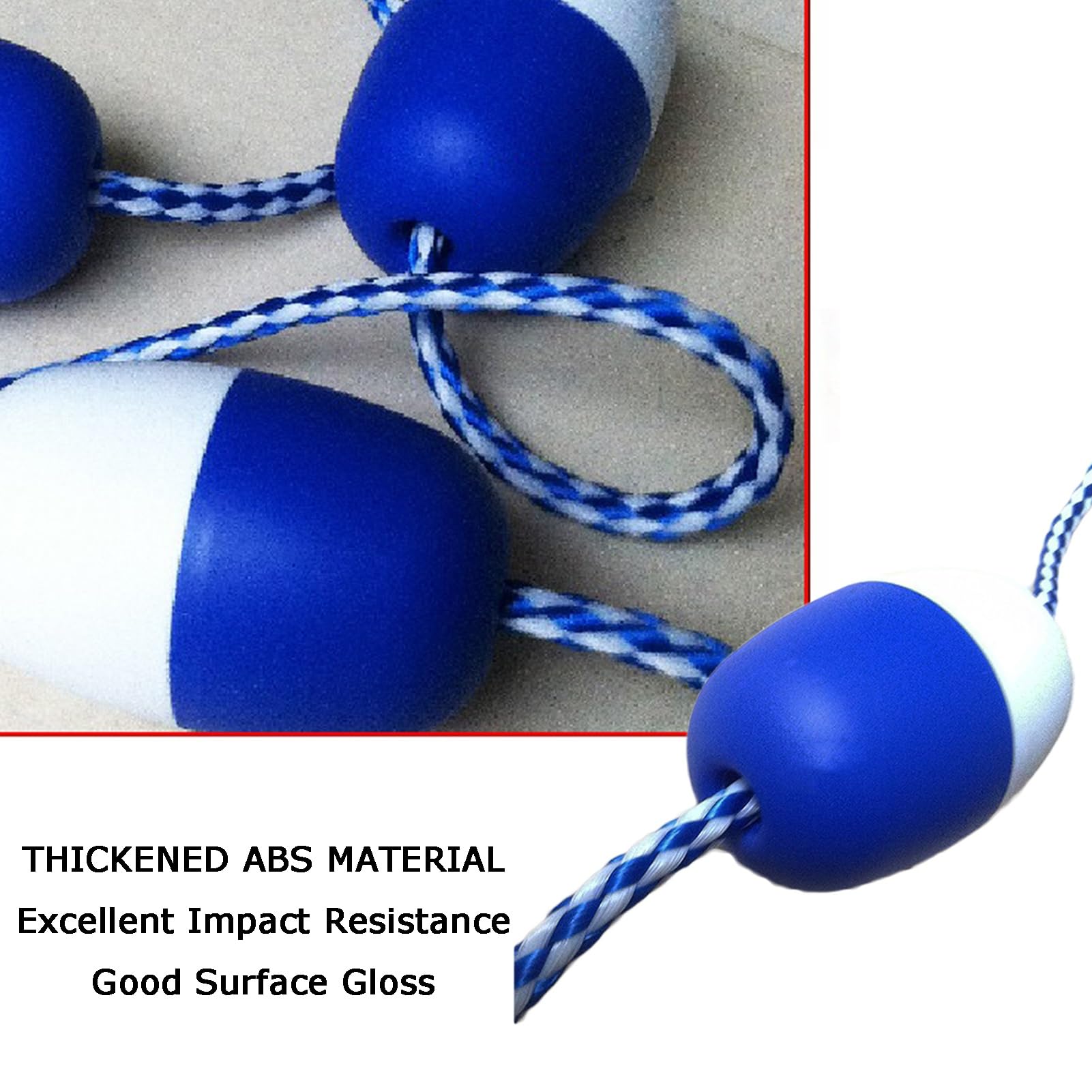 Corde de séparation de sécurité pour Piscine avec Crochets - Accessoire de balisage Efficace pour Les plages Peu Profondes et Les Zones de baignade sécurisées, 100 cm