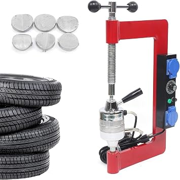 Tire Vulcanizing Machine, 500W Automobile Tire Vulcanizing Machine, Portable Tire Repair Tool with Automatic Thermostat Repair, Tire Heating Repair Machine for Car Truck