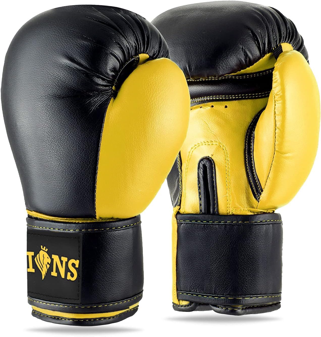 Boxing Bag Boxing Gloves Lions - Premium Faux Leather, Pro Sparring Training Muay Thai Gloves, MMA Punching Kick Focus Mitts Fighting Training Workout Adult Boxing Gloves