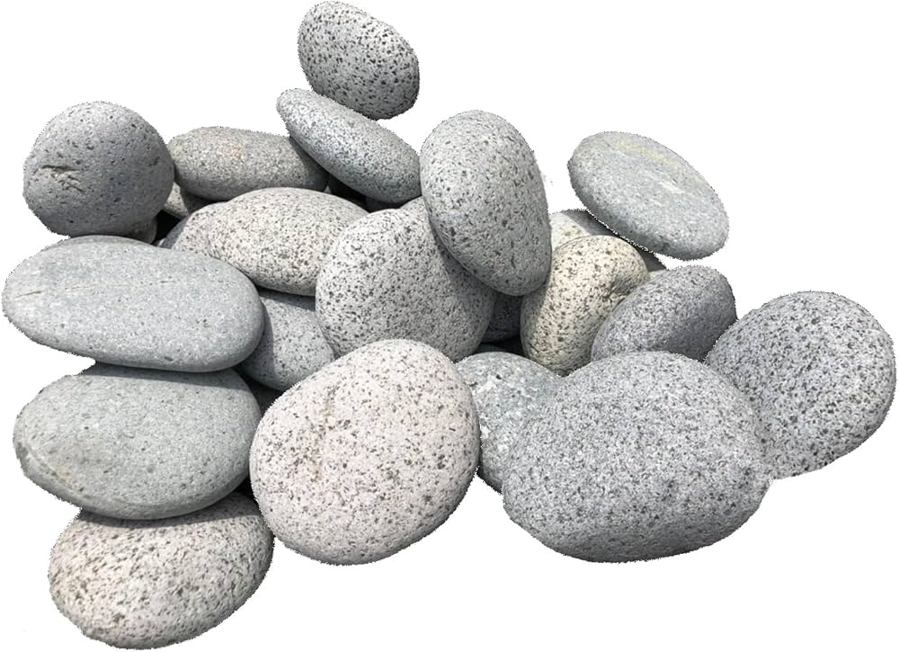 Amazon.co.jp: 庭石 玉石 グレー系 たまご石（90～120mm）石専門店 (5