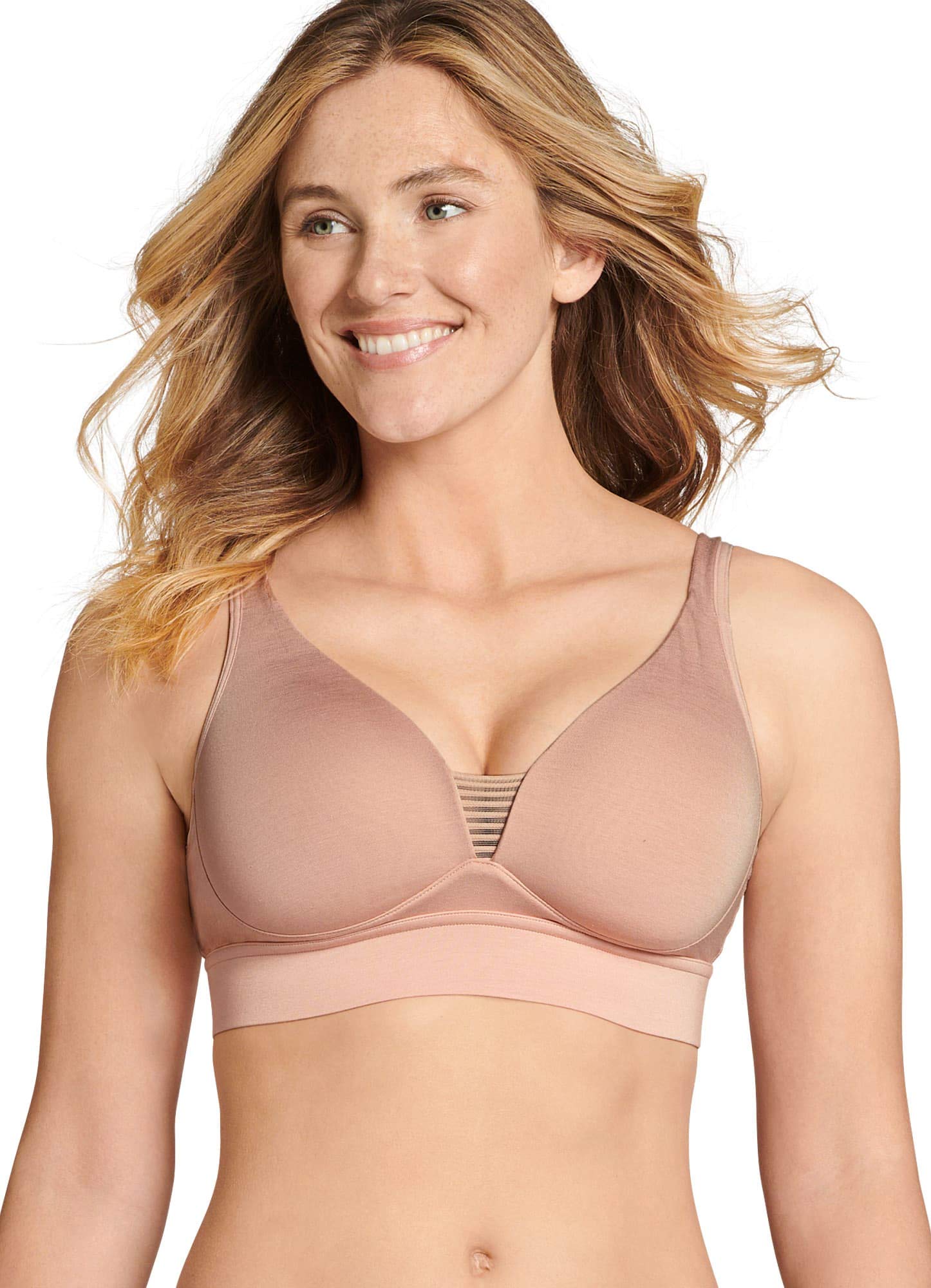 JockeyJockey Women's Bra Forever Fit Supersoft Modal V-Neck Molded Cup Bra