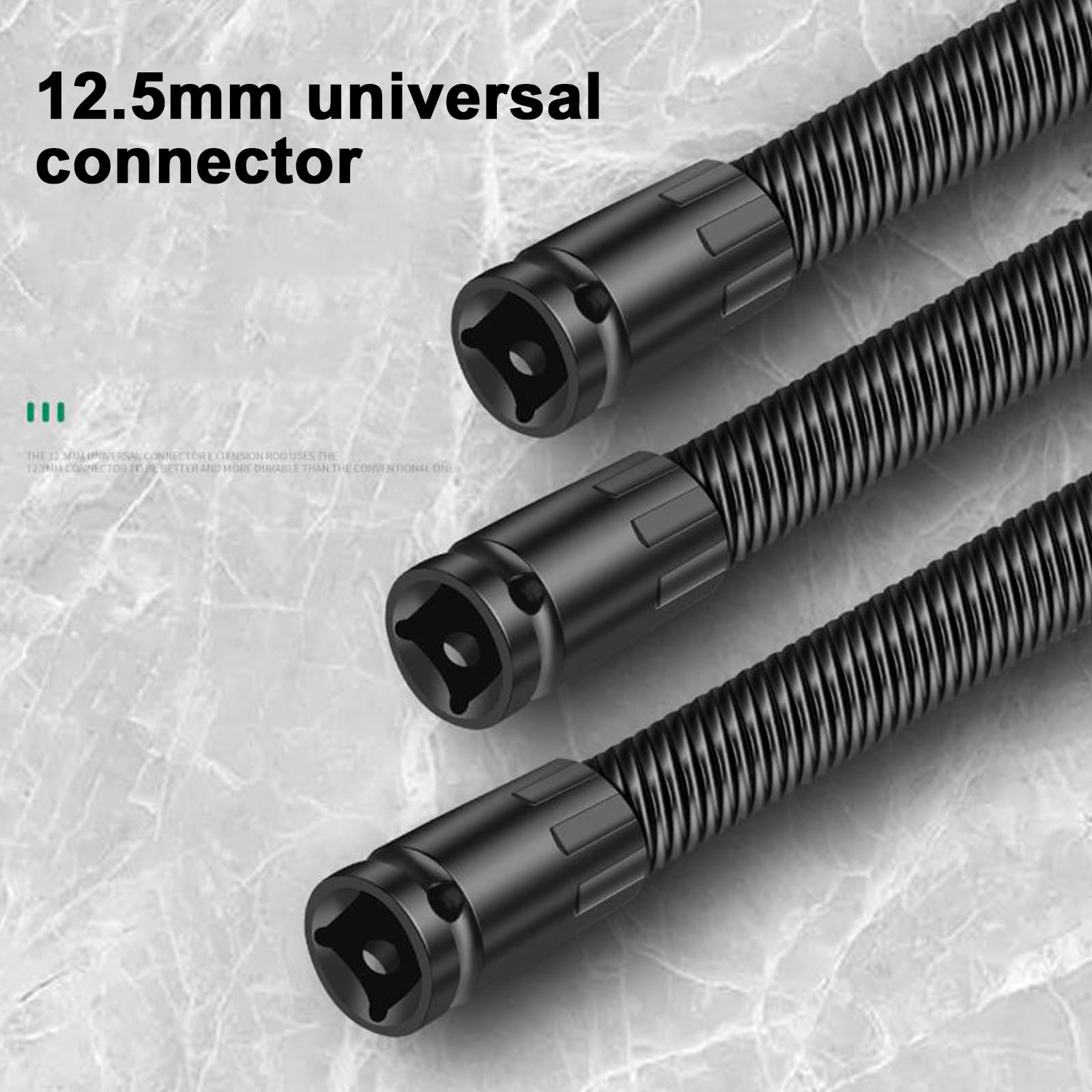 1/2 in Flexible Shaft Extension Extender with Spring Steel Shaft Ratchet Spanners Torque Socket High Torque Electric Wrench Connecting Rod for Bolt Fastener Corner Mechanic Repair Machinery - Image 6