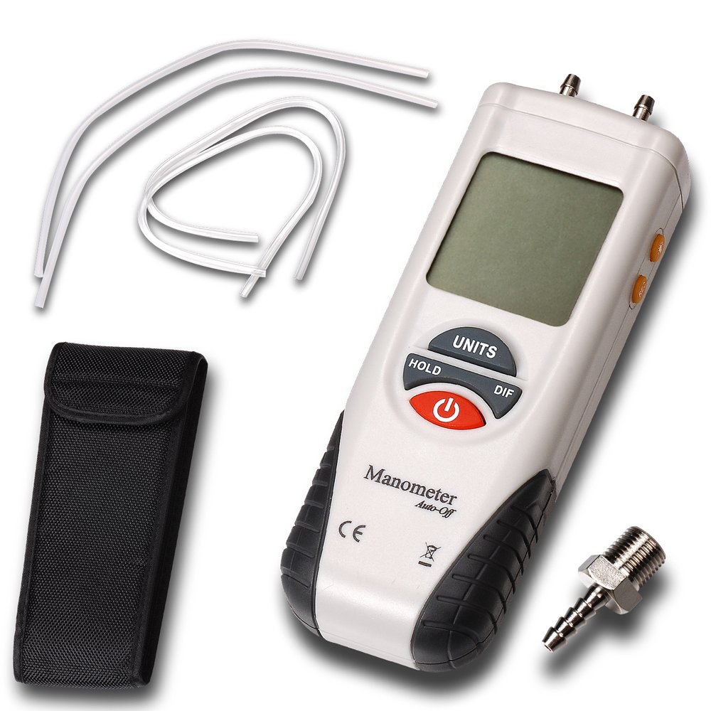 easylifeproduct Digital Air Pressure Meter Manometer Gauge and