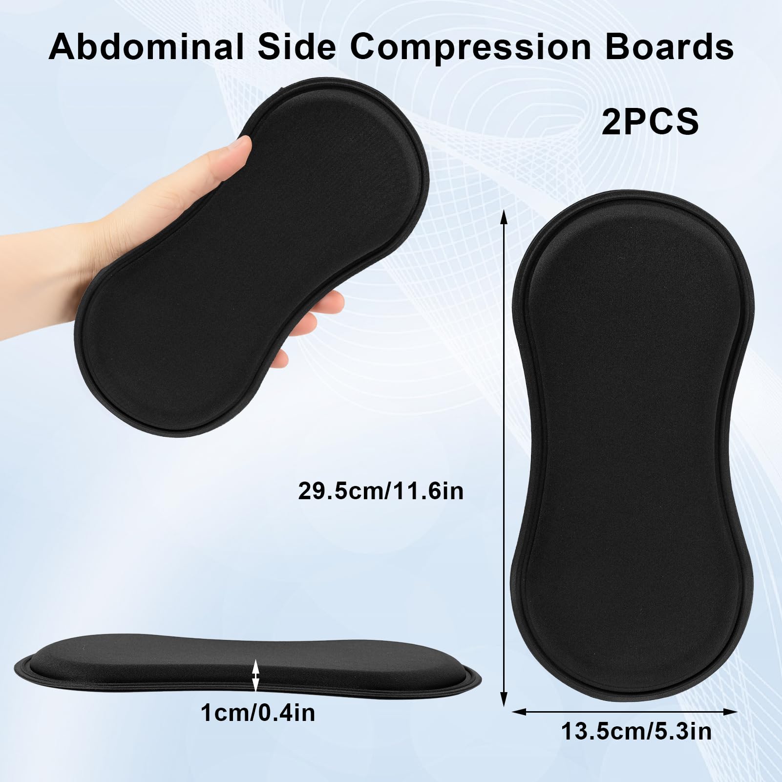2PCS Mousses Lipo Post-Opératoires, Planche Lombaire De Compression Abdominale Latérale, Planche De Compression Abdominale, Convient à La Récupération Après Une Liposuccion