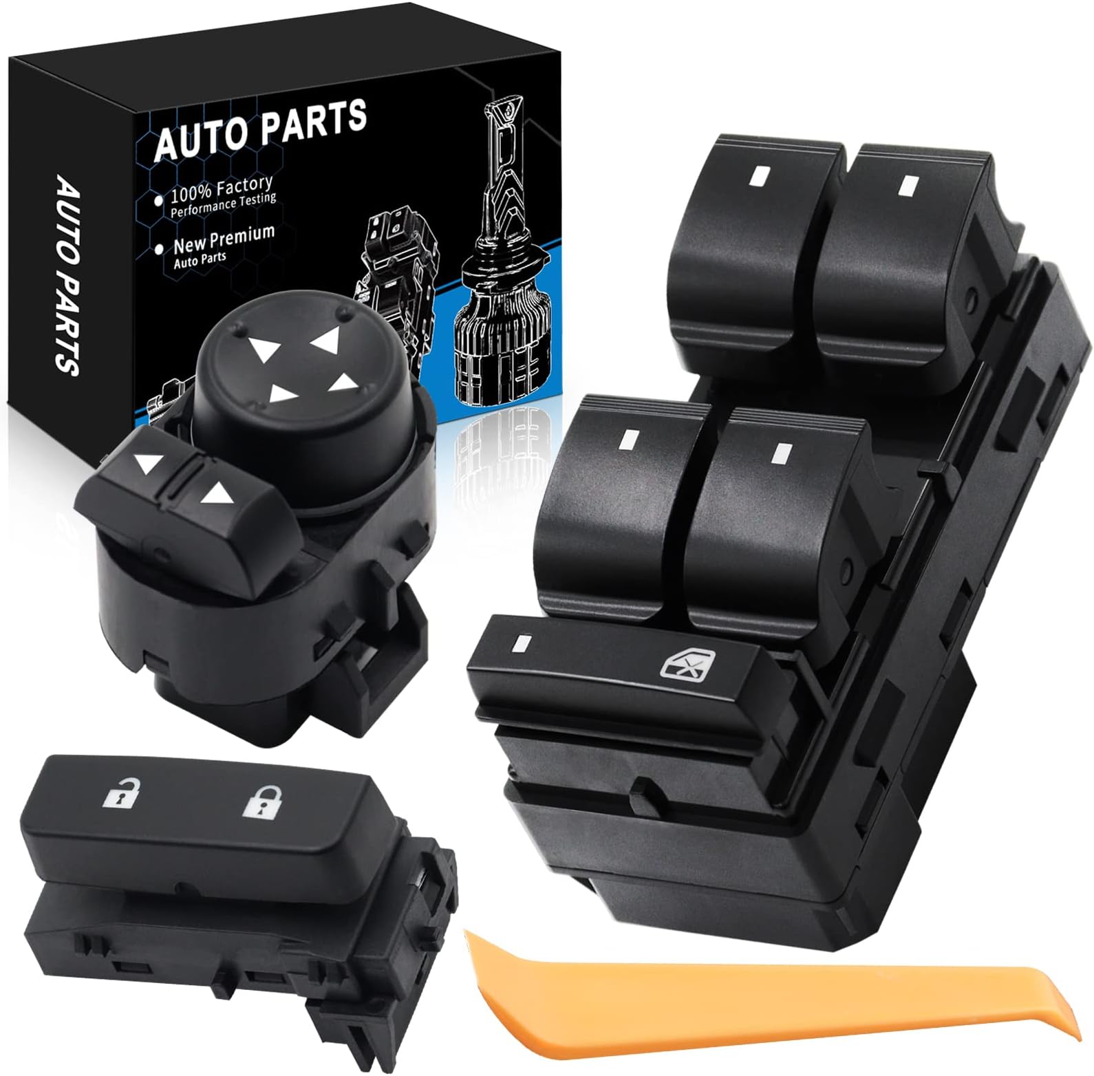 Power Window Control Switch Button & Front Driver Side