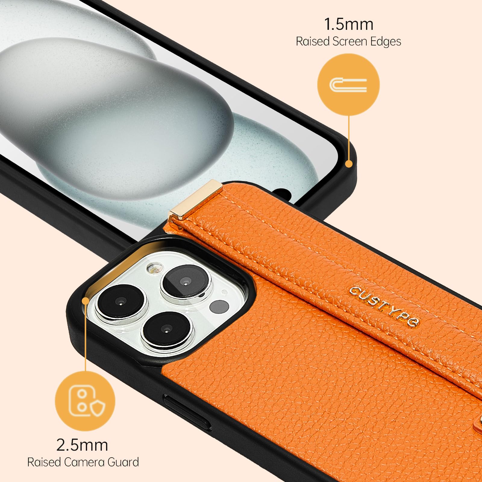 Amazon.com: CUSTYPE for iPhone 15 Pro Max Case with Adjustable