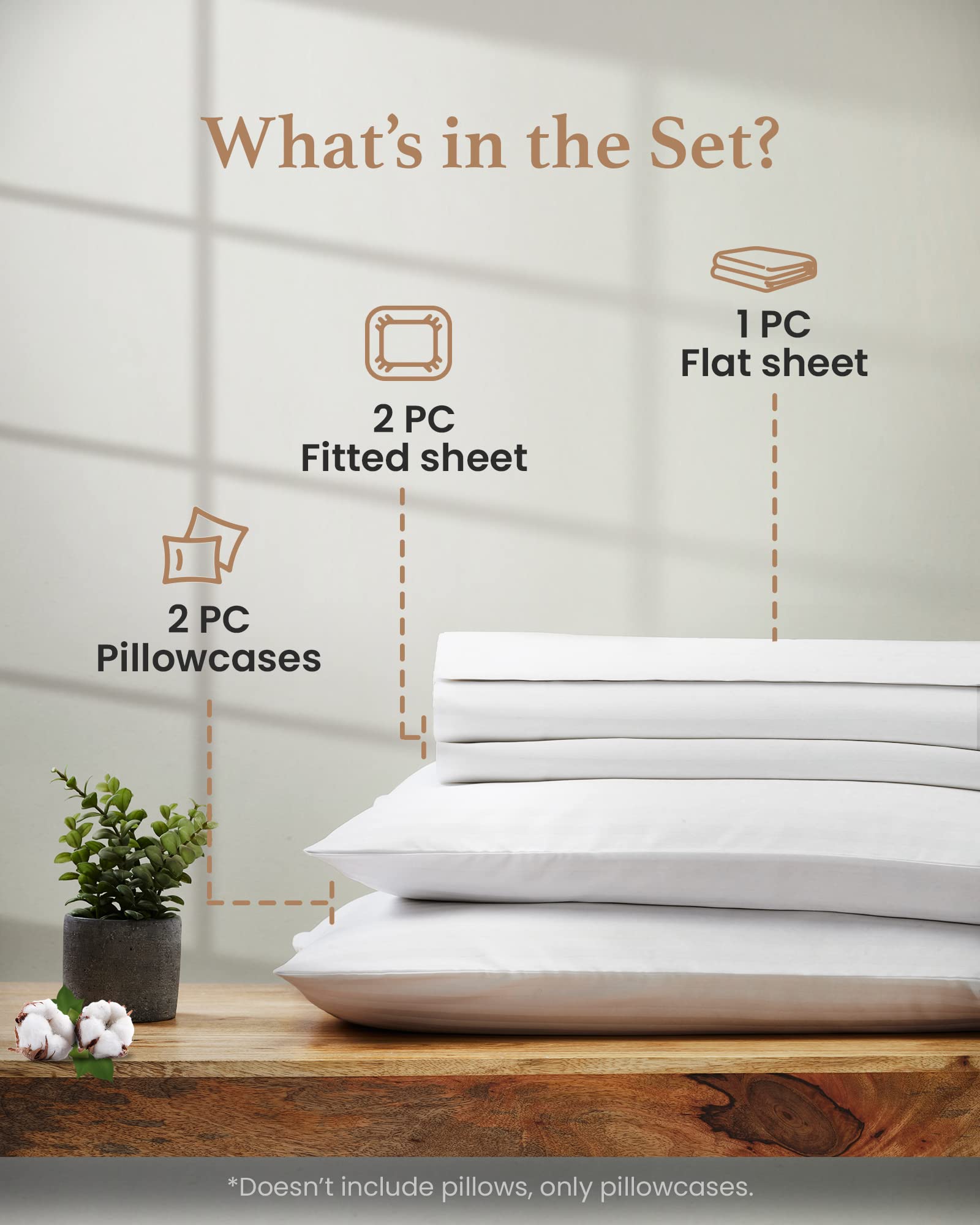 Split King Sheets Sets for Adjustable Bed Cotton, Luxury Sheets, 1000 TC Egyptian Cotton Sheets, 5 Piece 100% Cotton Split King Sheet Set, Sateen Sheets, 2 Fitted - 16