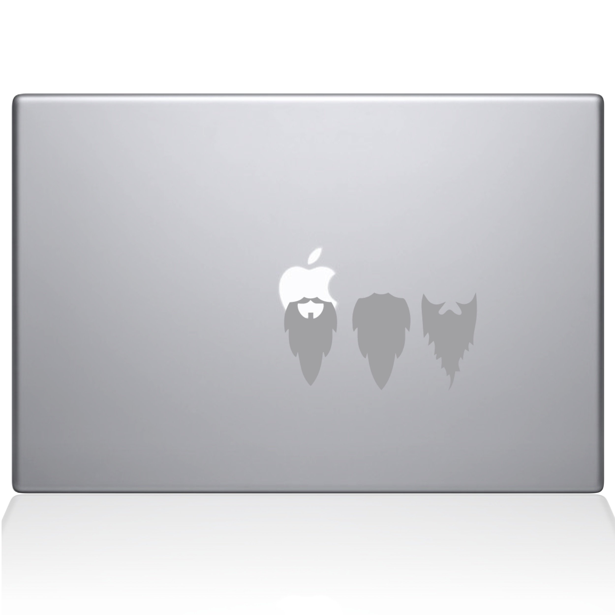 The Decal Guru2038-MAC-11A-S Apple Beards Decal Vinyl Sticker, Silver, 11" MacBook Air