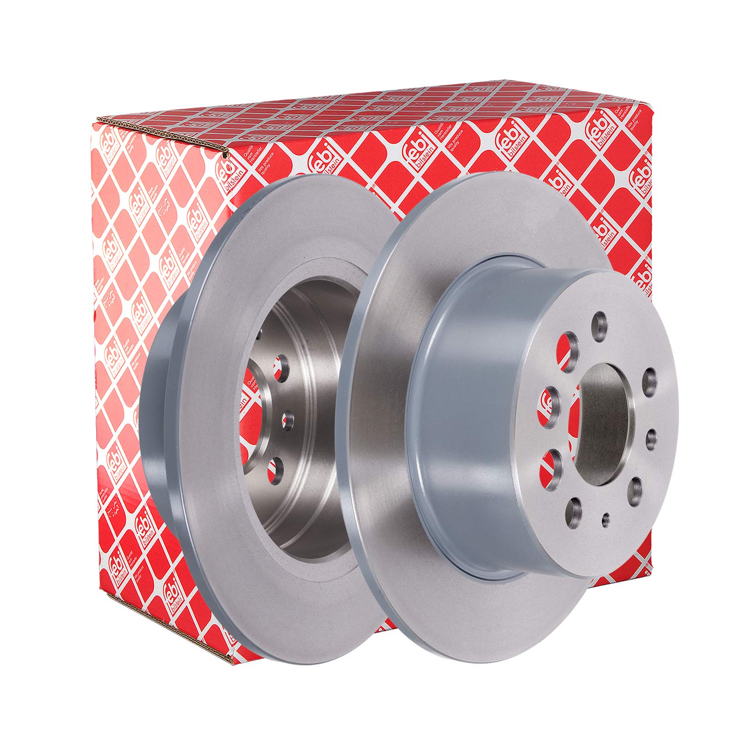 2x Brake Discs Pair Solid Rear 281mm 11449 Febi Set 1205782 270732 270736 New