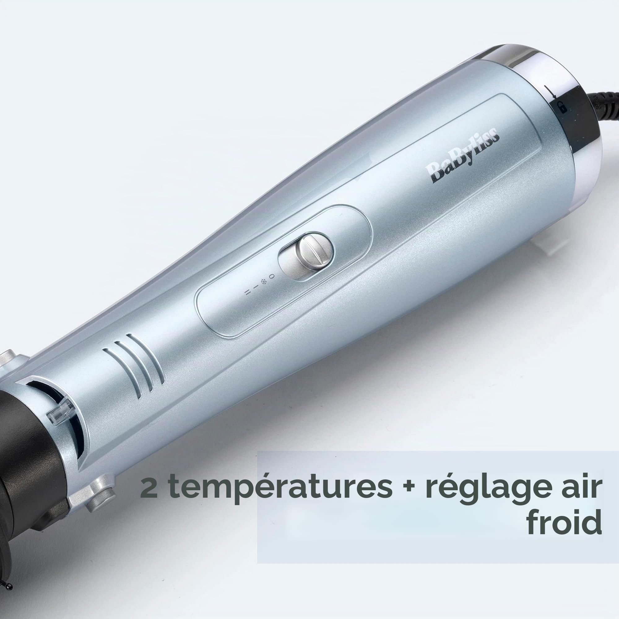 BaByliss - AS774E - Brosse soufflante 4-en-1 Hydro-Fusion & Sèche-cheveux Hydro-Fusion avec double système ionique pour des cheveux soyeux D773DE