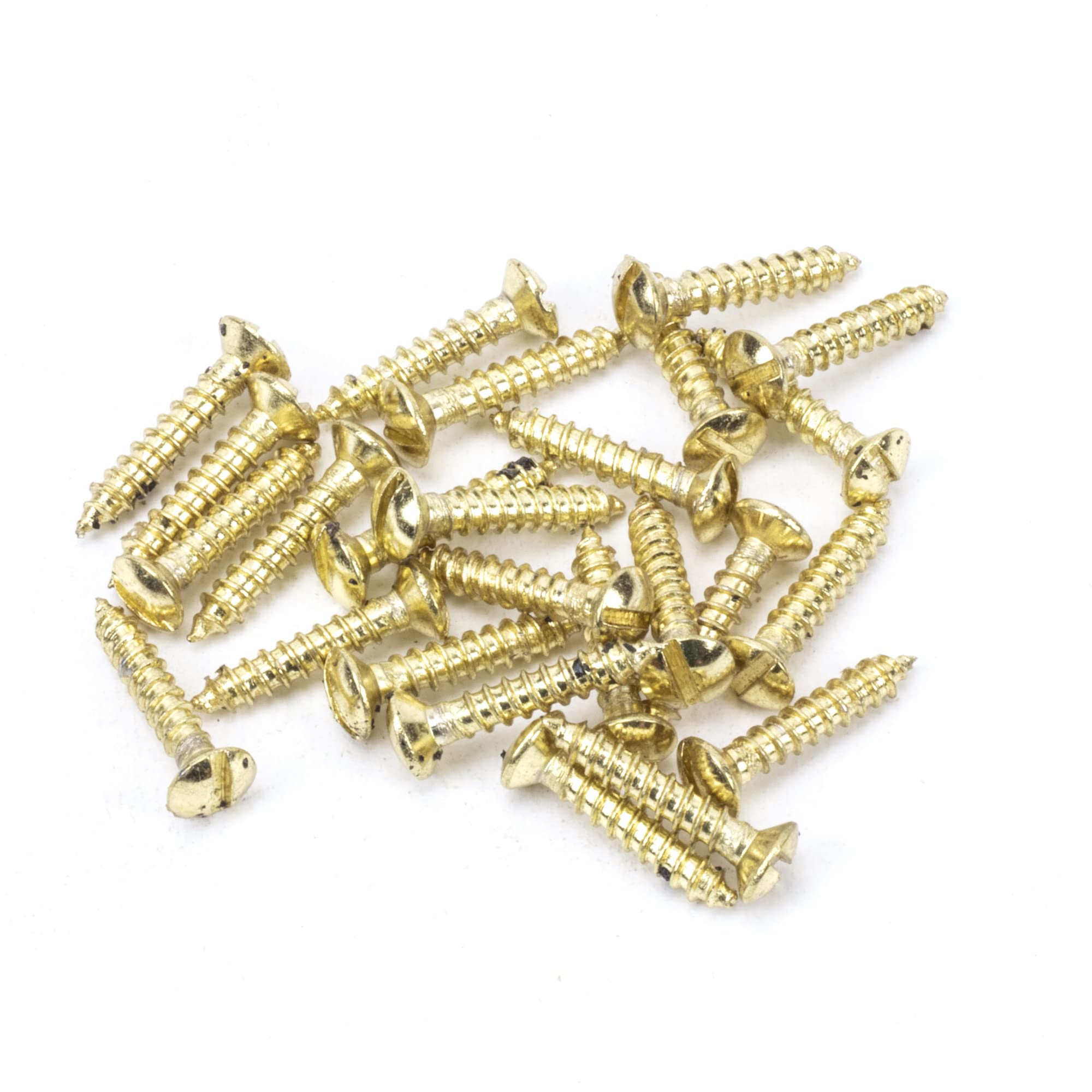 From The Anvil Polished Brass Ss 6X¾" Countersunk Raised Head Screws (25)