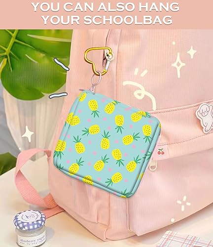 Miniatura 4 de ALTEKO Bolsa de almacenamiento de servilletas sanitarias, bonita bolsa de periodo de parche para adolescentes y niñas mayores, bolsa de almohadillas