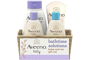 Aveeno Baby Bathtime Solutions Baby & Me Gift Set: Nourishing and Calming...
