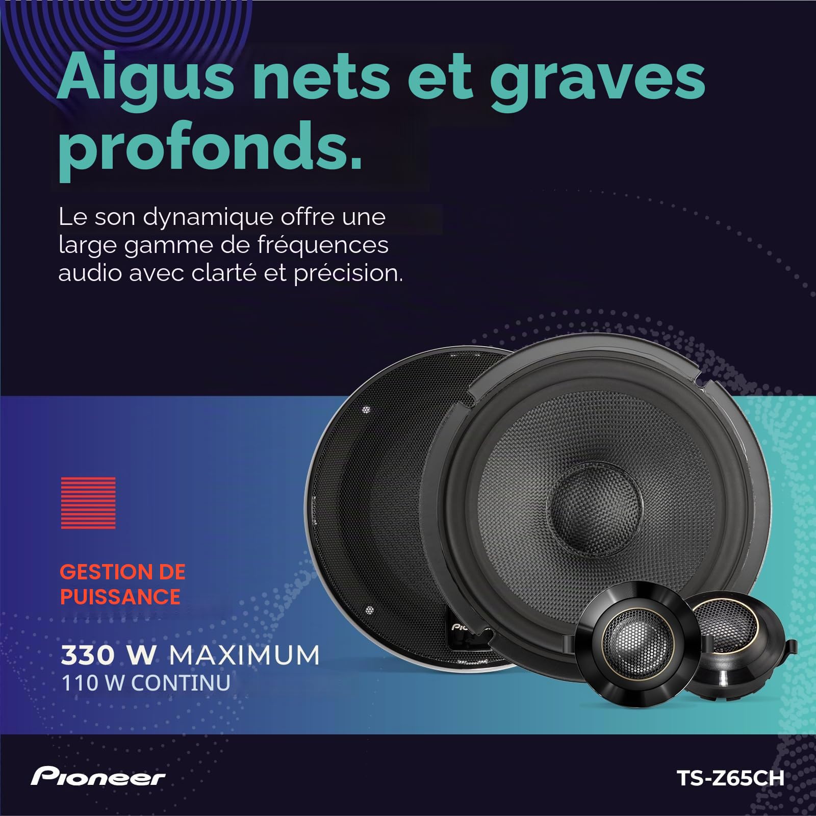 Pioneer TS-Z65CH | Système d'enceintes 2 Voies 17 cm (330 W)