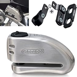 Artago 32S Opiniones Artago 32S1 Candado Antirrobo Disco Con Alarma 120Db Alta Gama y Soporte para Las Bmw Gs R1250Gs, R1200Gs, F850G, Acero Inoxidable