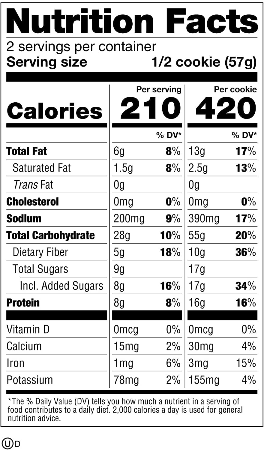 Lenny & Larry'S Completa 12 Cookies, Burro Di Arachidi - 1360 g