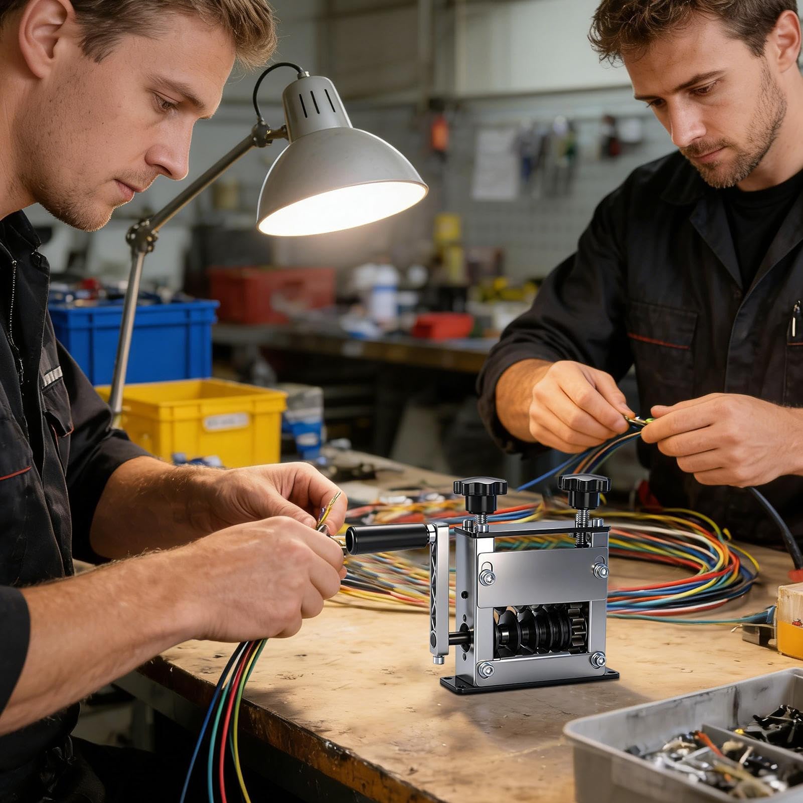 Pelacables Pelacables Automático Ajustable De 6 Agujeros Para Cable De | Máquina De Pelar Alambre De Cobre Para Profesionales, Principiantes, Trabajadores Y