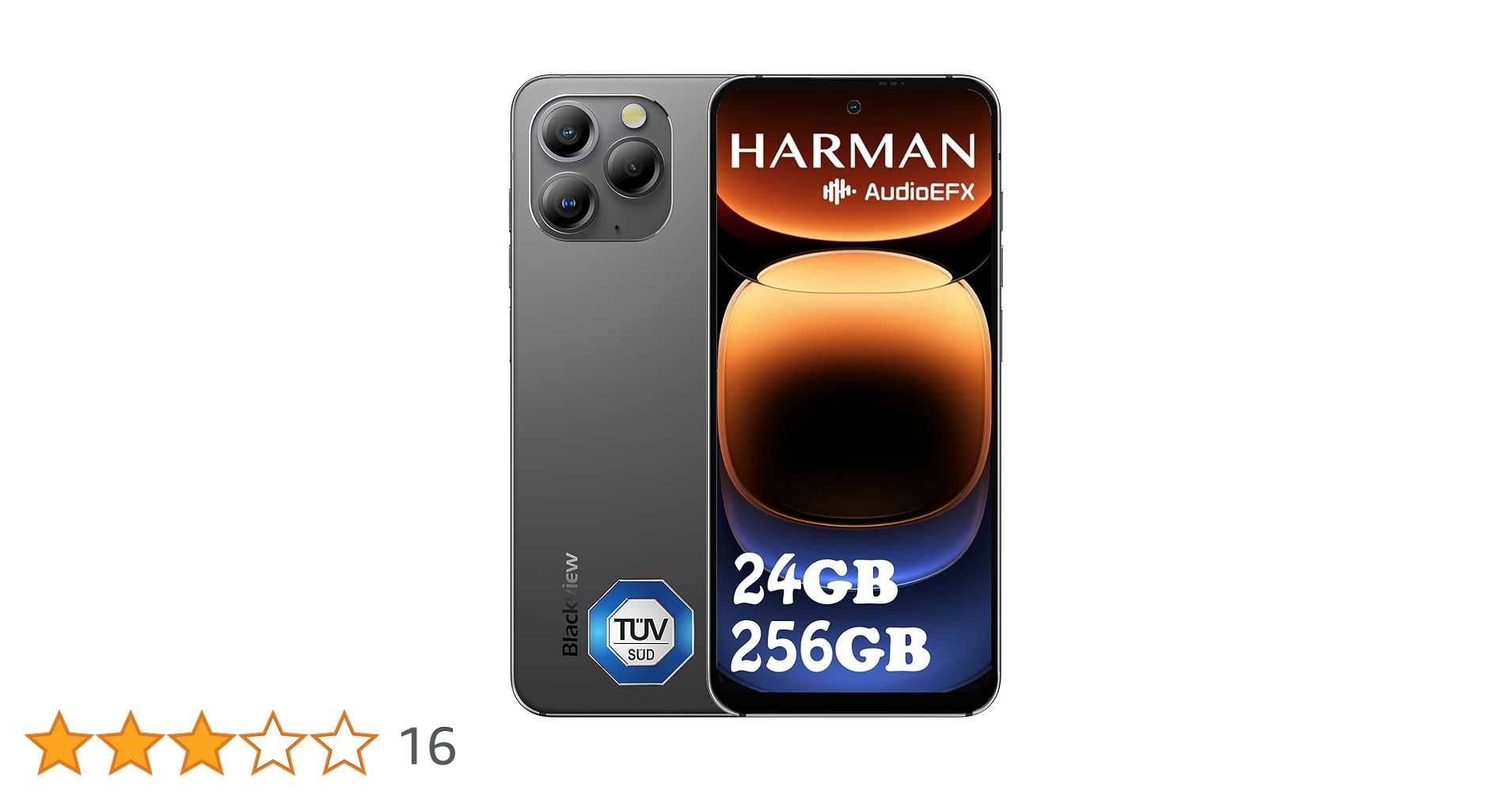 Amazon | 【2023 新登場 スマホ】Blackview A96 SIMフリー スマホ 24GB