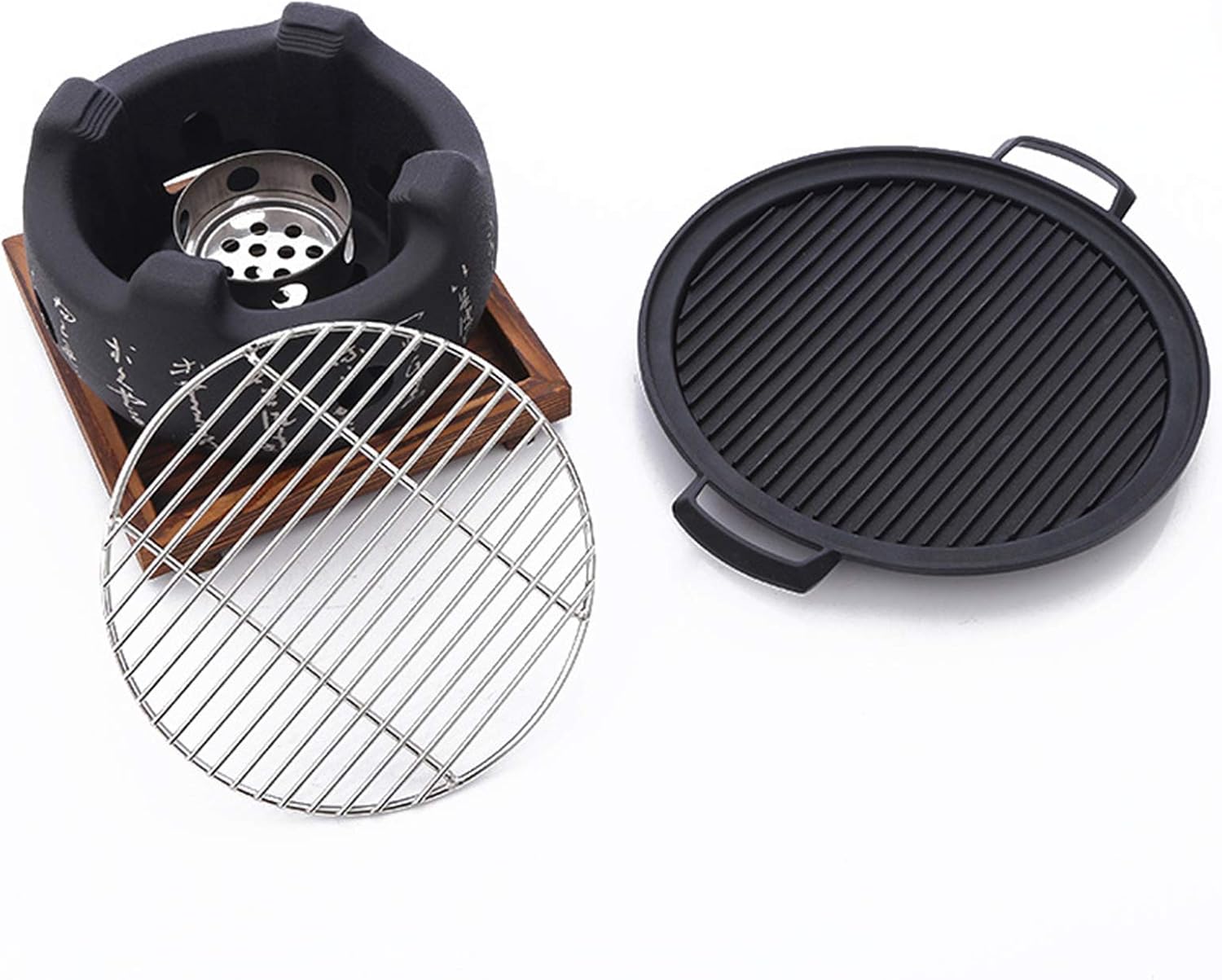 Cast Iron Japanese BBQ Grill,Table Top Charcoal Grills at Home,Wire