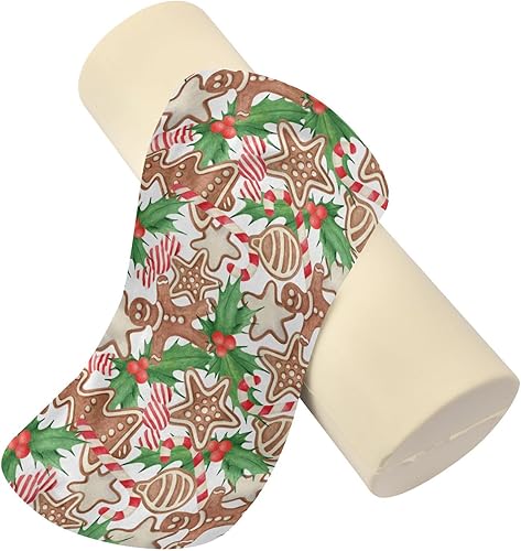 Miniatura 6 de Cookies Gingerbread Man Christmas Long Bolster Pillow Neck Roll Pillows for Sleeping Round Pillow Cases Small Cylinder Pillow Decorative