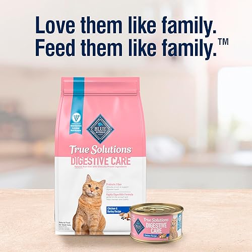 Miniatura 9 de Blue Buffalo True Solutions Blissful Belly Natural Digestive Care Alimento húmedo para gatos adultos, latas de pollo de 3 onzas (paquete de 24)
